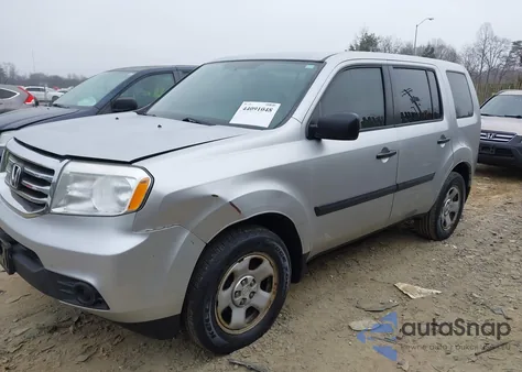 2014 Honda Pilot Lx from USA, damaged, VIN 5FNYF3H27EB002054